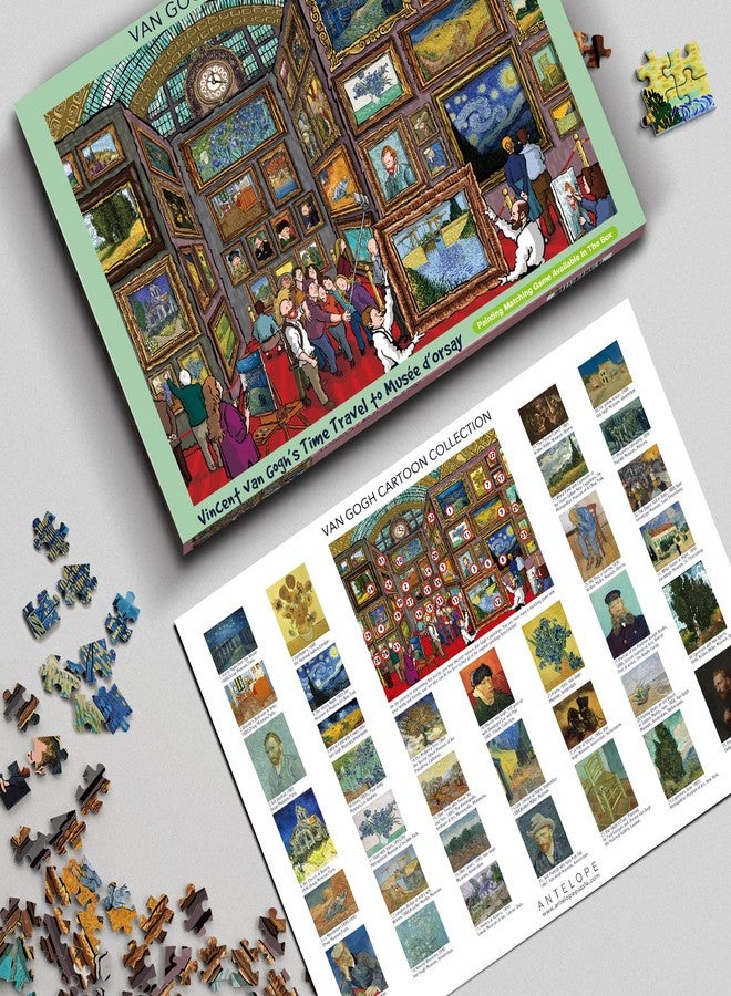 Antelope - 1000 Piece Puzzle for Adults, Van Gogh Jigsaw Puzzles 1000 Pieces, Van Gogh's Time Travel to Muse Da Orsay Puzzles for Adults 1000 PC by Alireza Karimi Moghaddam - Image 4